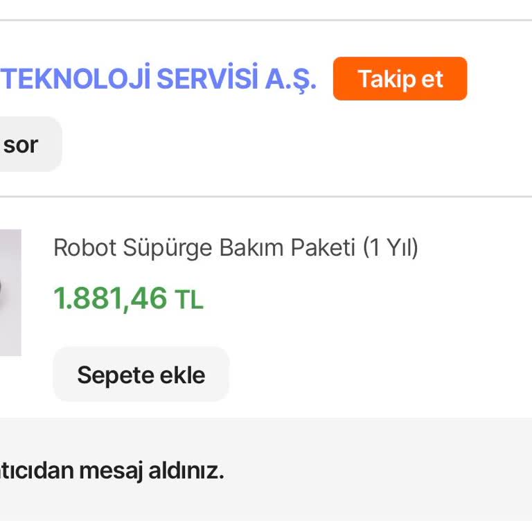 Robot Süpürge Bakım Hizmetinde 16 Gün Gecikme Ve Bilgilendirme Eksikliği