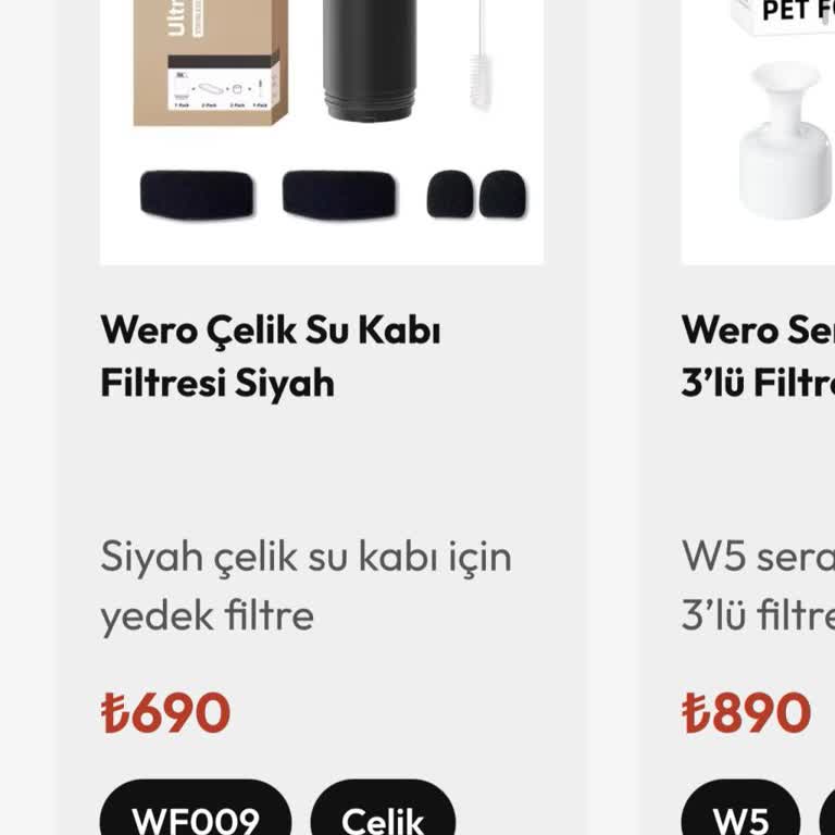 Wero Otomatik Su Şelalesi Ve Kedi Tuvaleti Yedek Parça Yokluğu