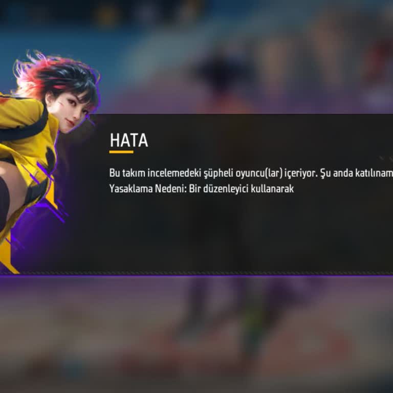 Free Fire Takım Maçlarına Giriş Engeli Haksız Şüpheli Oyuncu İddiası