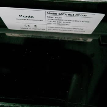 Punto MFA 604 Ankastre Fırın Isıtma Problemi Ve Uzun Pişirme Süresi