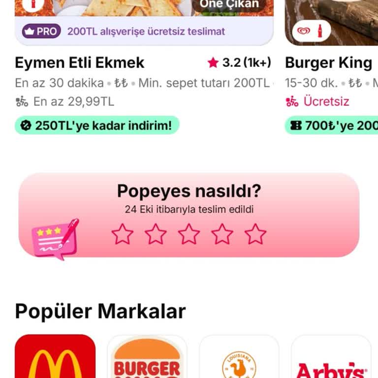 Yemeksepeti Ve Popeyes'ten Teslim Edilmemiş Sipariş, Yanıltıcı Bildirim Ve Geri Ödeme Talebi