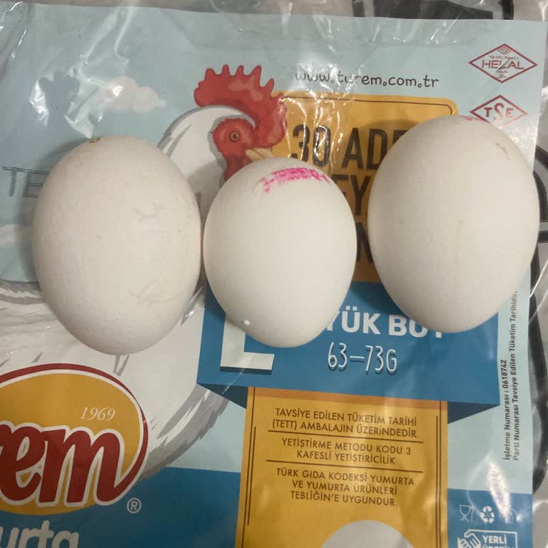 Türem L Boy Yumurta Paketi Yanıltıcı Boyutlandırma