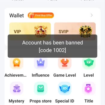 Falla Account Banned With Error Code 1002 - Request for Reactivation
