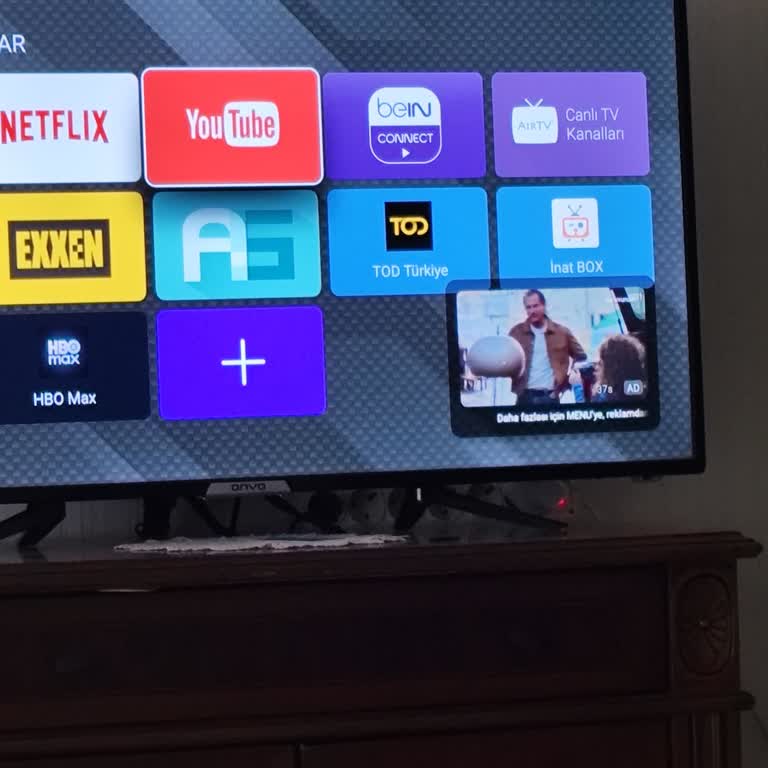 Onvo 43 İnç Televizyonda Kalıcı Reklam Penceresi Sorunu