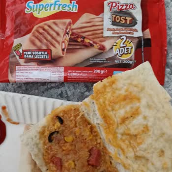 Superfresh Pizza Tost Görseldeki İçerik İle Gerçek İçerik Arasındaki Büyük Fark