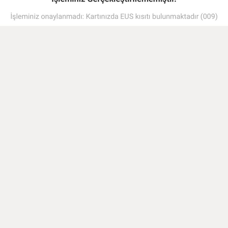 VakıfBank Kredi Kartındaki EUS Kısıtı Ödenmiş Olmasına Rağmen Kaldırılmadı Ve Açıklama Alınamıyor