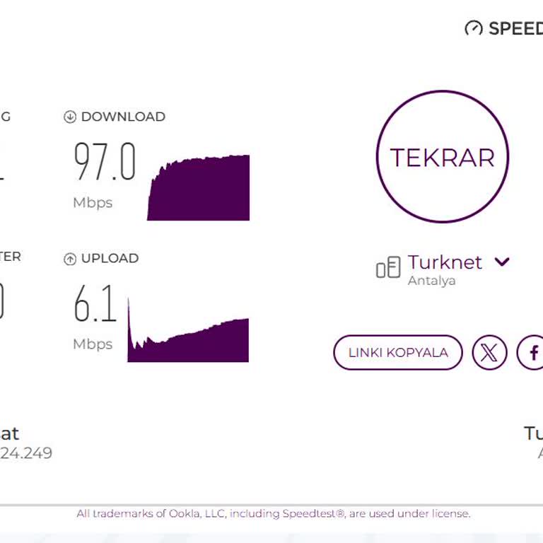 Denizli Pamukkale'de TÜRKSAT Kablo Net 100 Mbps Paketi İçin Sürekli Hız Ve Ping Sorunları