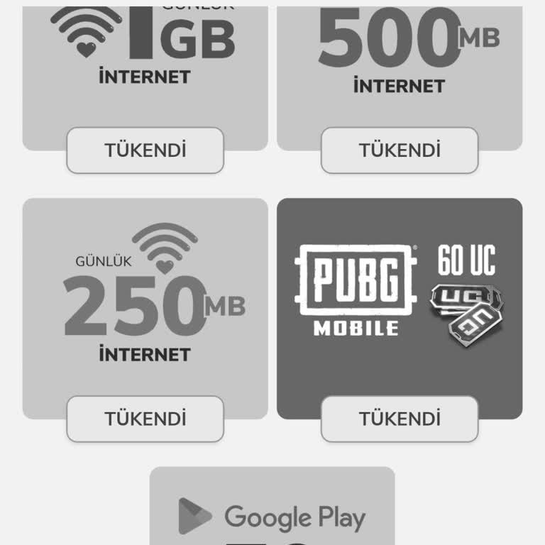 İnternet Paketleri Ve Google Play Kodları Uzun Süredir Yenilenmiyor