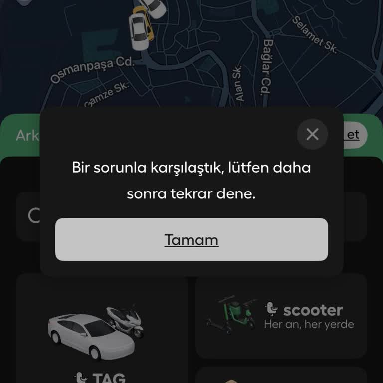 Martıtag Uygulamasında Araç Çağırma Hatası Ve Müşteri Desteği Yokluğu