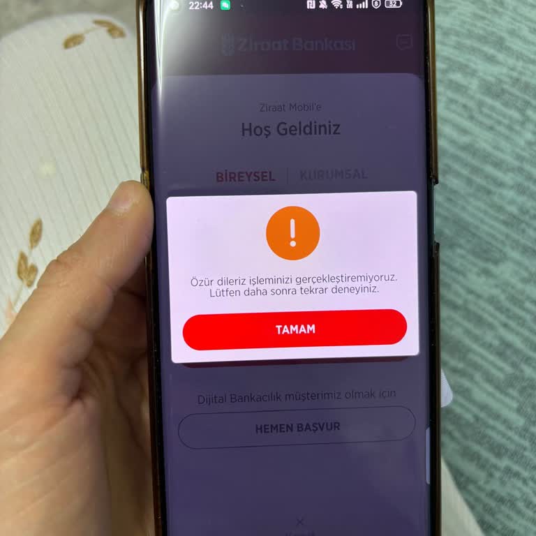 Ziraat Mobil Bankacılık Giriş Sorunu Ve Destek Eksikliği