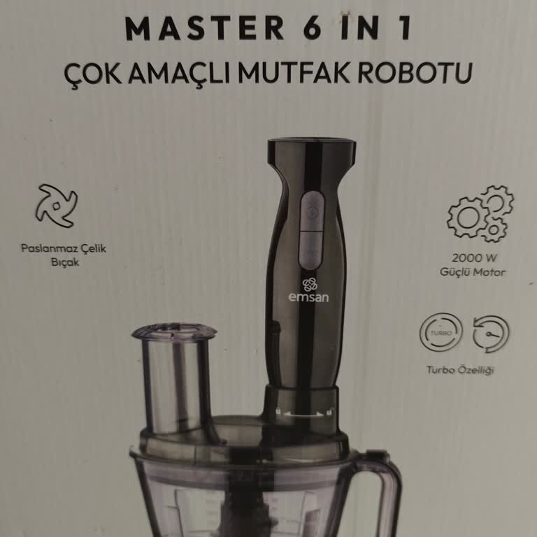 Emsan Master 6 In 1 Çok Amaçlı Mutfak Robotunda Duman Çıktı Ve Mağaza İadeyi Reddetti