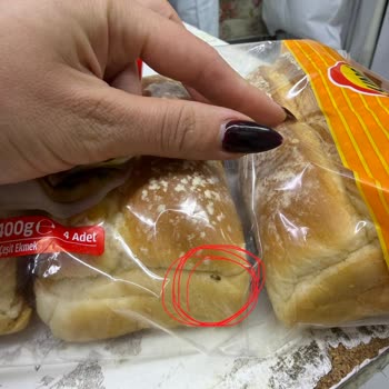 Getir Sağlık Riski Oluşturan Bozuk ve Çürük Ekmekte Canlı Böcek