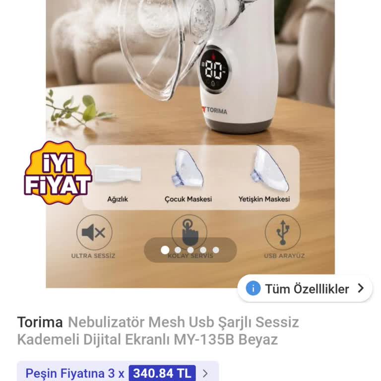 Torima Mesh Nebülizatör MY-135B Arızası Çocuk Sağlığı İçin Hemen Değişim Talebi