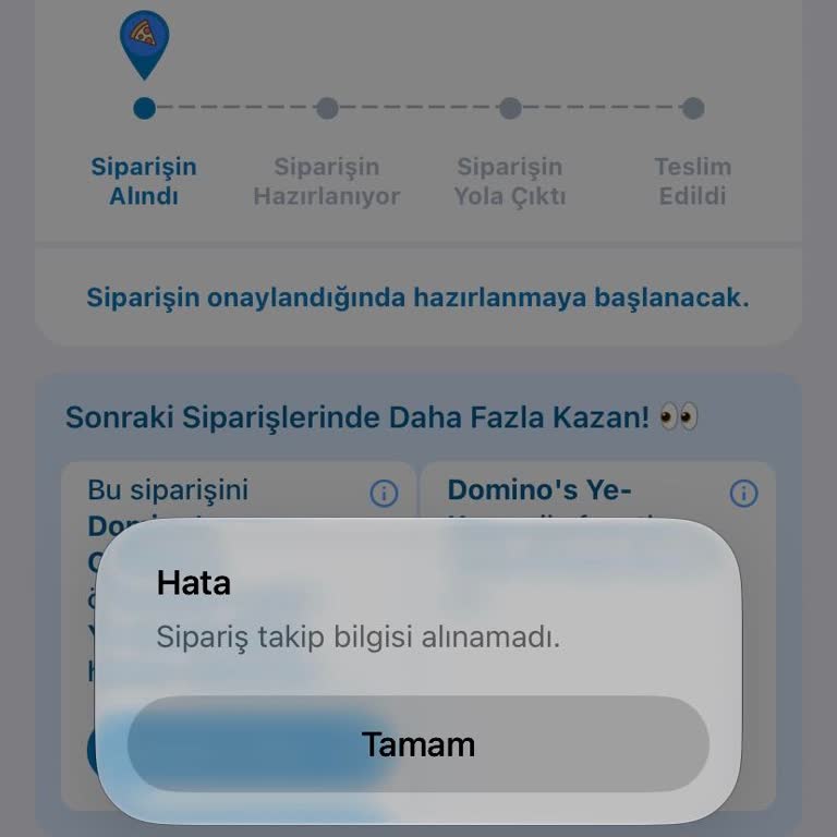 Domino’s Halkalı Küçükçekmece Şubesinde Planlı Siparişin Telefon Yanıtı Alınamadan İptali