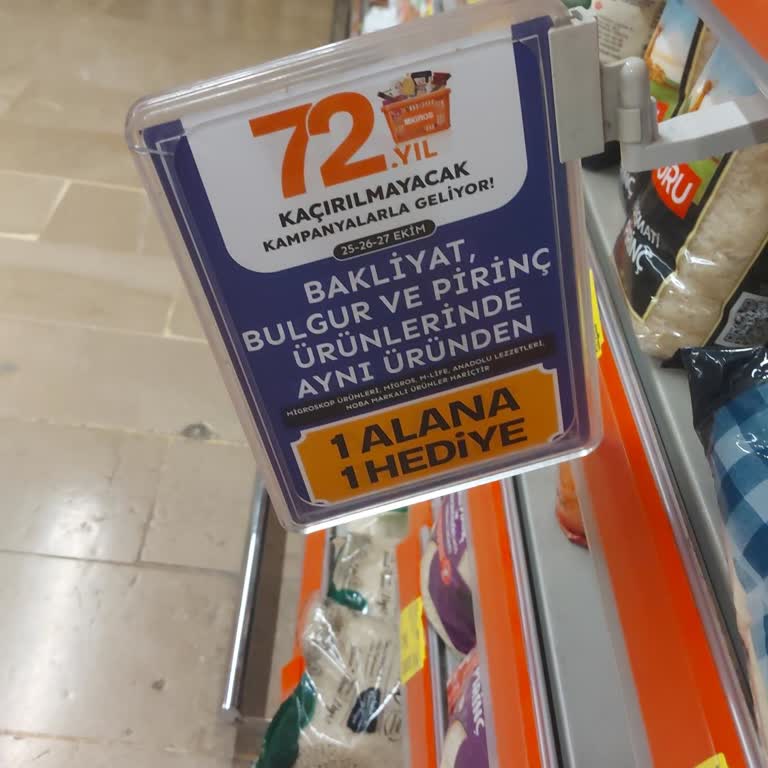Migros’ta Kampanya Şartı Yanıltıcı: Pirinç Ürününde 1 Alana 1 Hediye Uygulanmadı