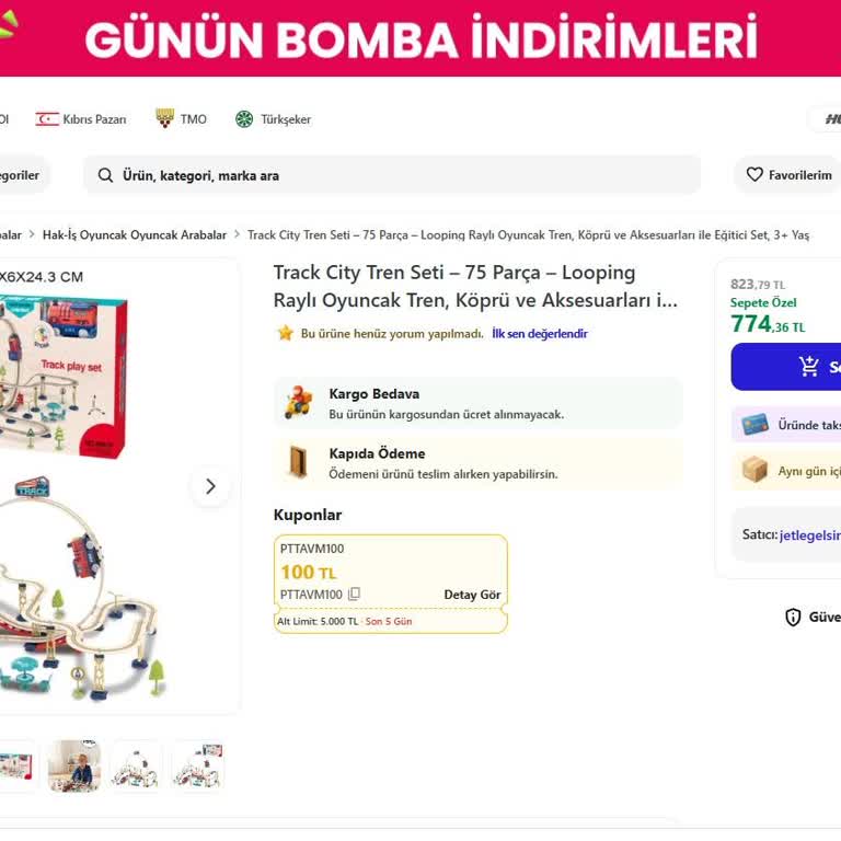Track City Tren Seti İçin Aşırı Ödeme Ve Cevapsızlık