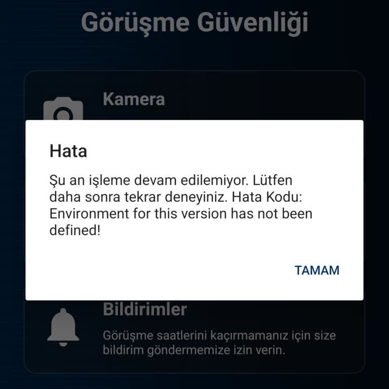 E-Görüş Uygulamasında Giriş Hatası Ve Görüntülü Görüşme Engeli