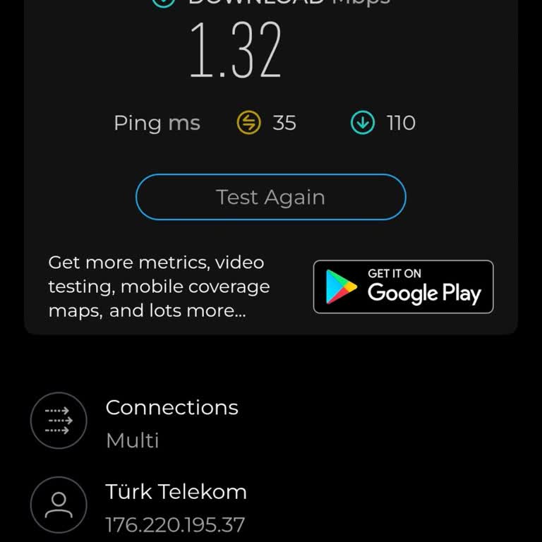 Türk Telekom'da 750 TL Prime Paketi İçin Sürekli 1.32 Mbps Hız Şikayeti Ve Çözüm Talebi