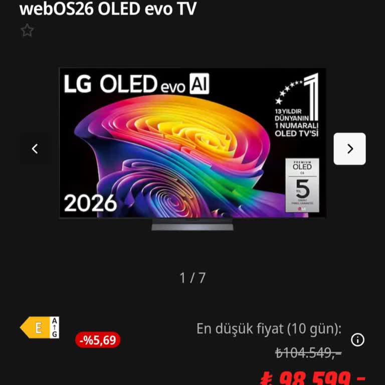 Satın Aldığım TV’nin Fiyatı Düşmüş, 5.950 TL Farkının İadesi Talebi