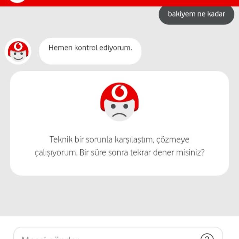Vodafone Mobil Hat Bakiyesi Sistemde Görünmüyor Ve Önceki Bakiye Kaybolmuş