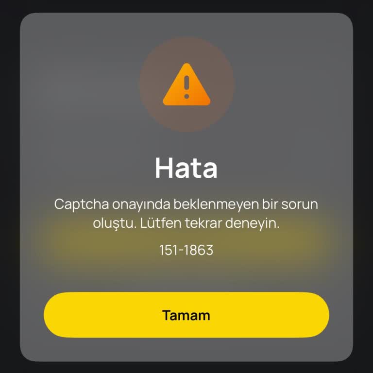 TV+ Mobil Uygulamasında Captcha Sorunu Girişimi Engelliyor