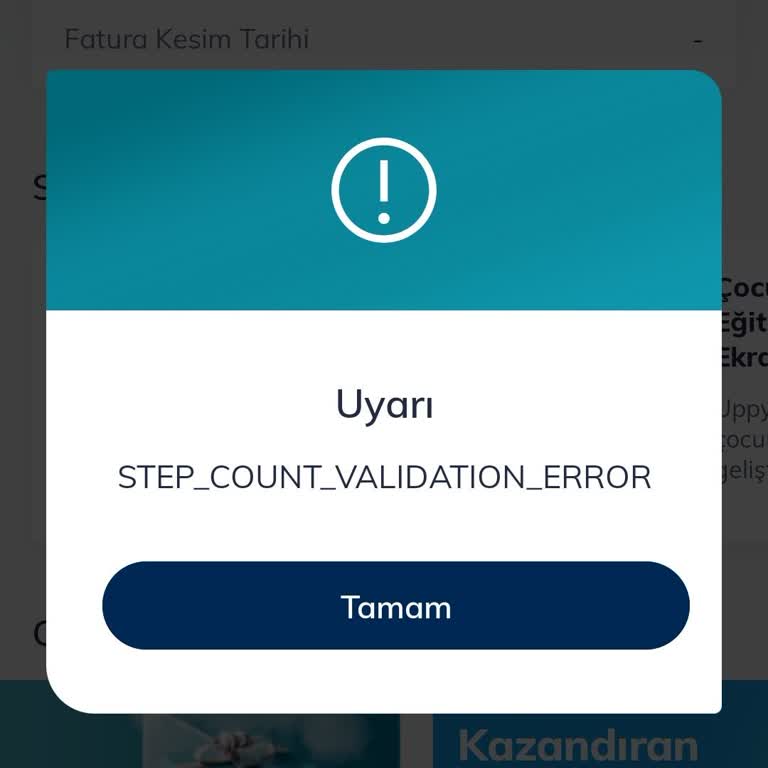 Türk Telekom Kazandıran Adımlar Uygulamasında Giriş Hatası Ve Hak Kaybı