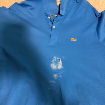 Vanish Oxi Action Kullanımının Lacoste Polo Tişörtte Oluşturduğu Beyazlama Ve Delinme Sorunu