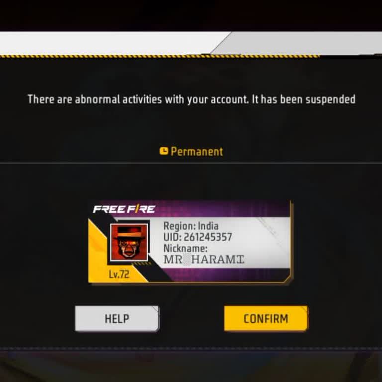 My Free Fire Account Wrongfully Banned
