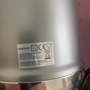 Karaca Blender Contası Ayrı Satılamıyor Ve Fiyatı Aşırı Yüksek