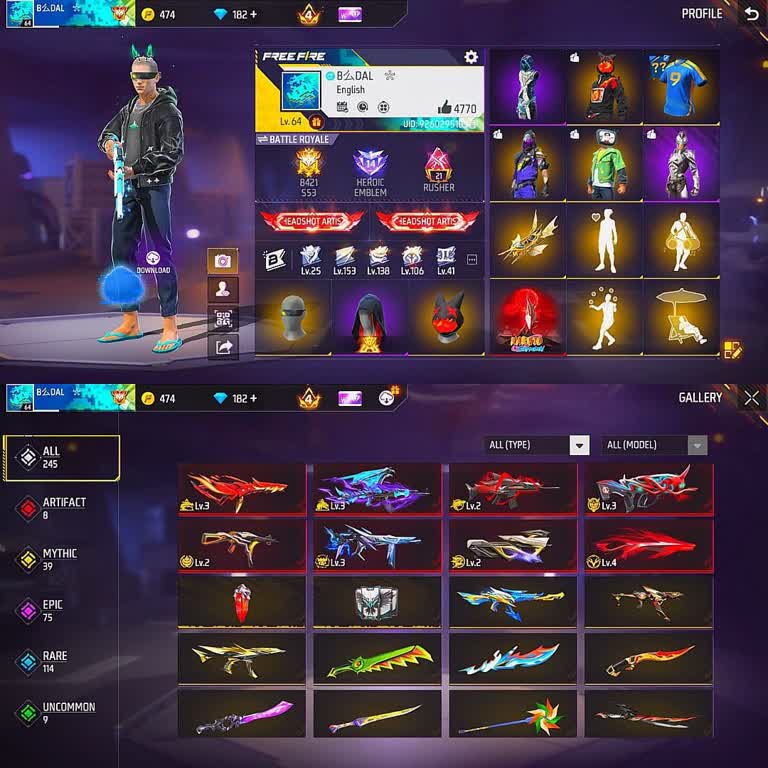 Garena Free Fire Missing ID
