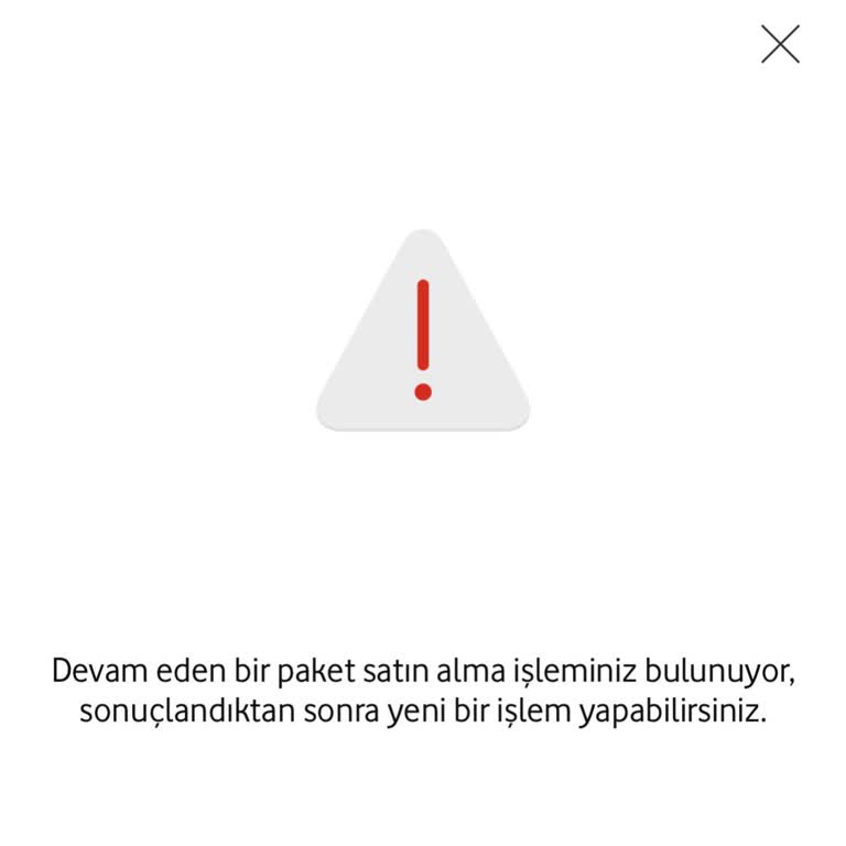 Ek İnternet Paketi Satın Alamama Ve İzinsiz Telefon İşlemi Nedeniyle Vodafone Hattımın Kısıtlanması