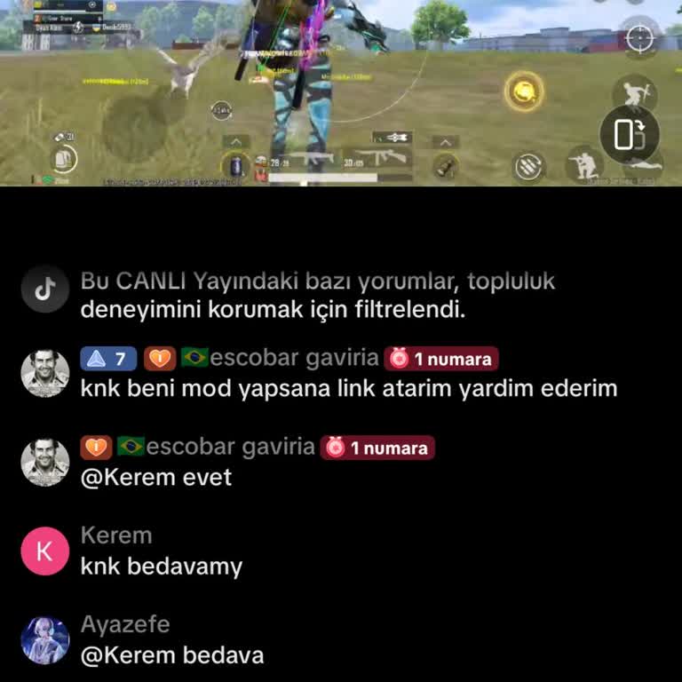 PUBG Mobile Yayınında Hile Kullanımı Şikayeti Ve Ban Talebi