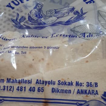 Çağlayan Yufka Kadayıf’tan Yanık Ve Delikli Yufka Ekmek Paketi