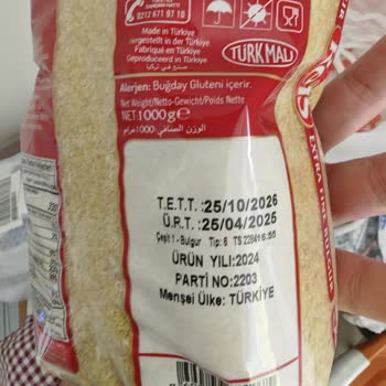 Migros Hemen'den Gelen Tarihi Geçmiş Bulgur Ürünü İçin Geri Çağırma Ve Telafi Talebi