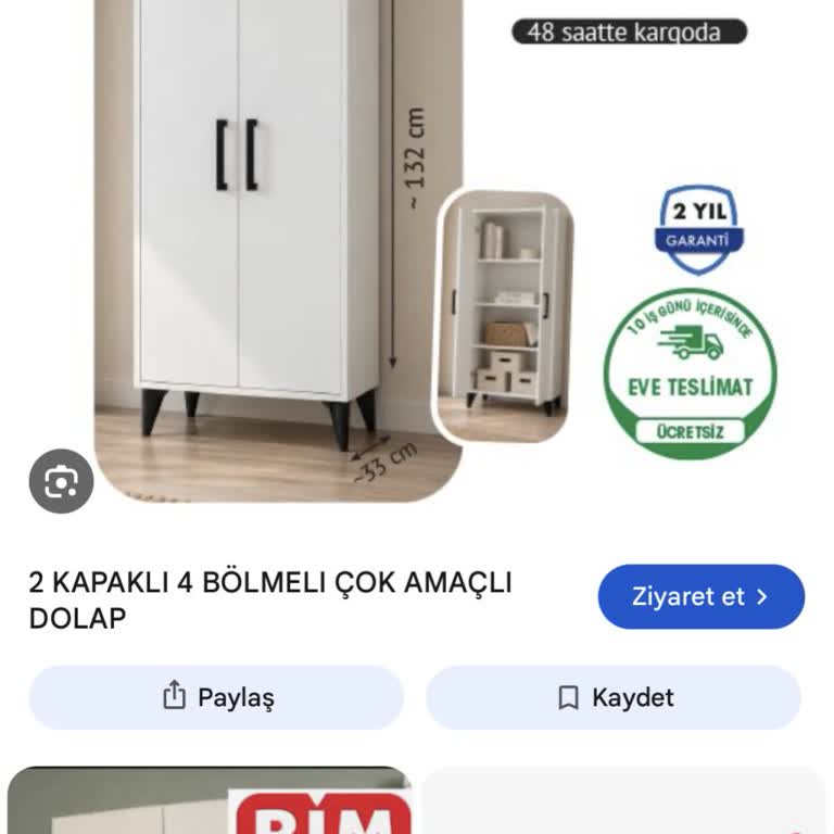 Aras Kargo’nun Bölge Dışı Açıklamasıyla Eksik Gelen İkinci Dolap Teslimatı Talebi