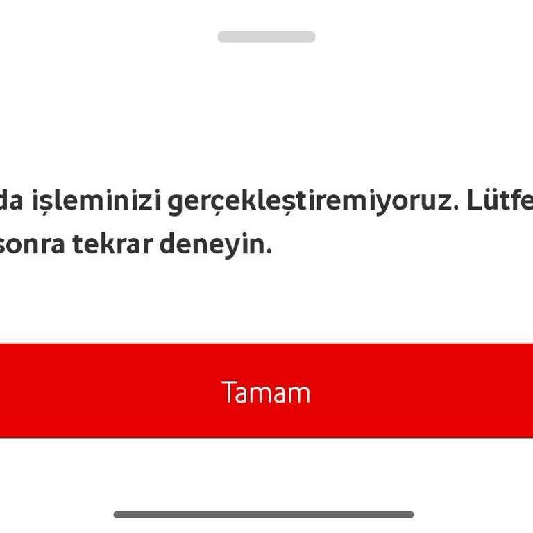 Numara Taşıma Sonrası Vodafone Pay Hesap Açma Hatası Ve Sürekli Kesintiler