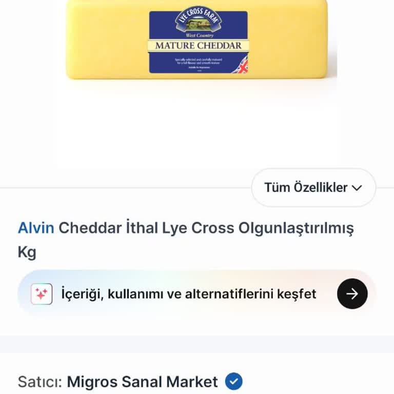 Migros Sanal Market’te Görsel Yanıltmasıyla Tam Peynir Yerine Parçalanmış Peynir Gönderildi
