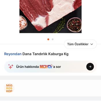 Migros Sanal Market'ten Aşırı Yağlı Dana Kaburga Ürünü İle Misafirleri Mahcup Eden Alışveriş