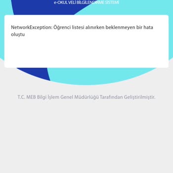 E-Okul Veli Bilgilendirme Sisteminde Öğrenci Listesi Alınamıyor