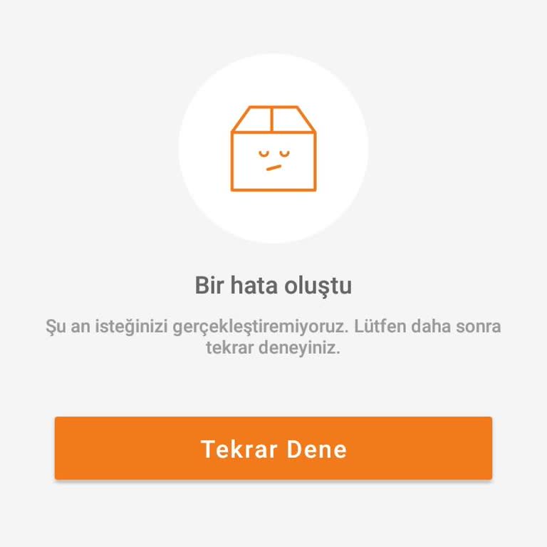 Huawei DUB-LX1 Telefonunda Trendyol Giriş Hatası Ve Bir Hata Oluştu Mesajı