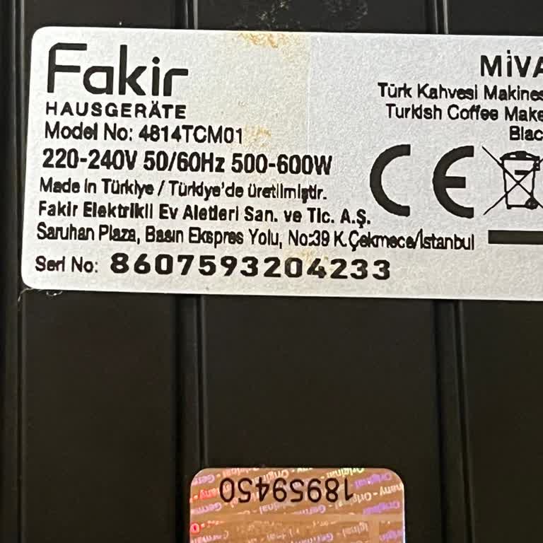 Fakir Kahve Makinesinde Yanma Ve Köpük Üretim Sorunu, Değişim Talebi