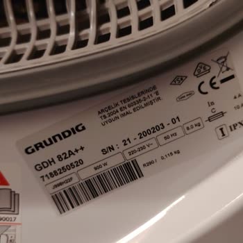 Grundig Kurutma Makinesinde Nemli Çıkarma Sorunu Ve Ücretli İç Temizlik Talebi