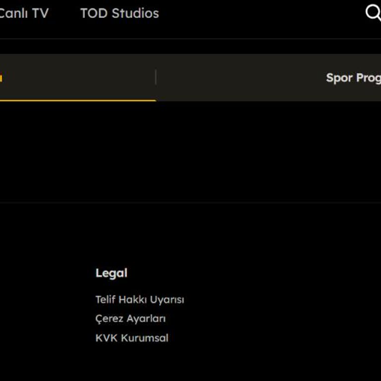 Tod TV Haftanın Maçları Bölümü Boş Kalıyor, Teknik Destek Geri Dönüş Yapmadı