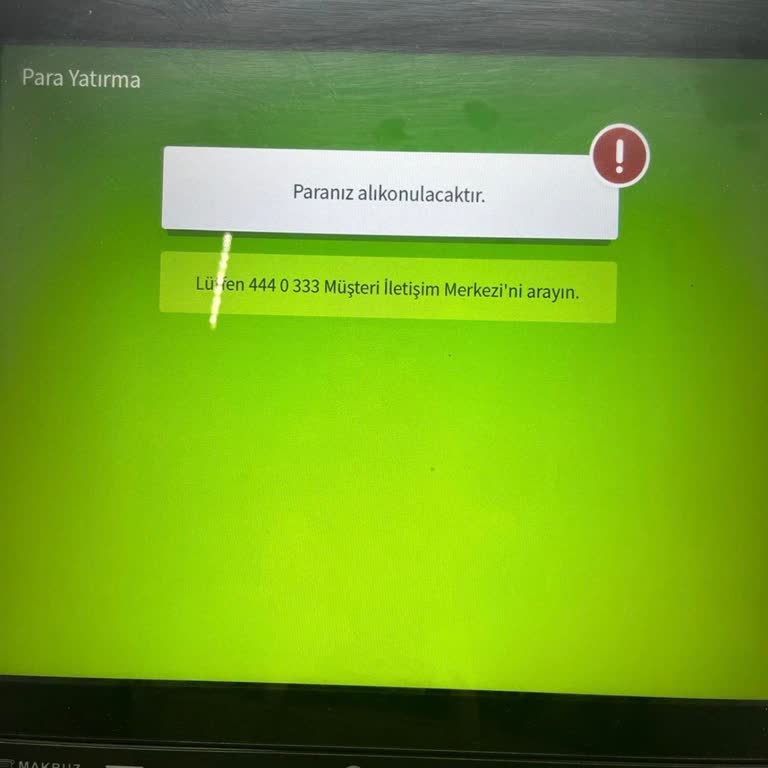 Garanti BBVA ATM'de Para Yatırma Sorunu: 4.200 TL Eksik İade
