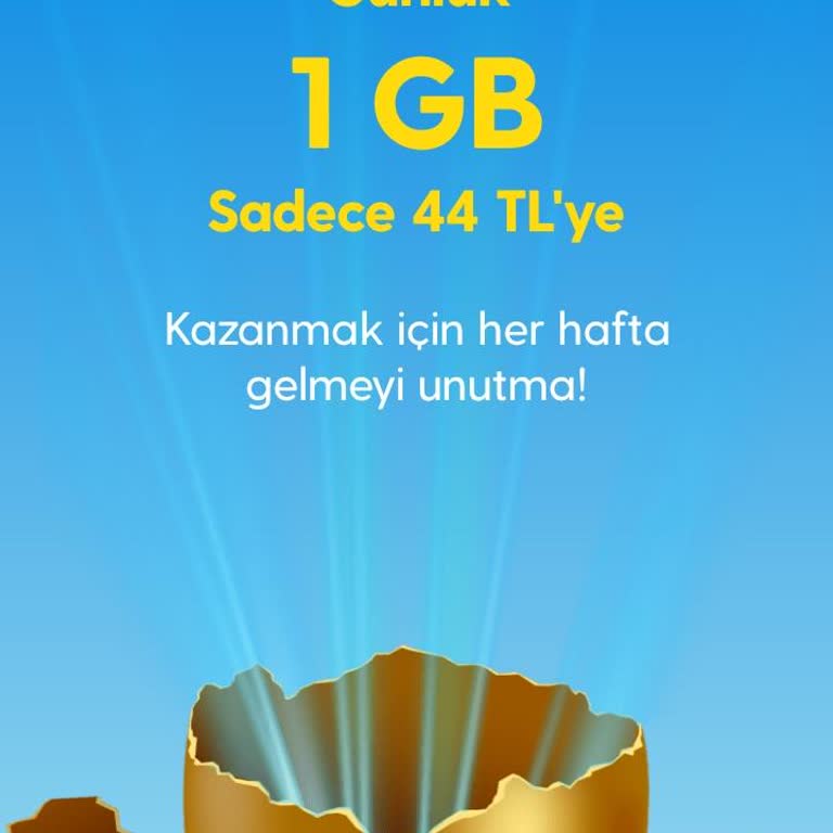 Turkcell GNC Uygulamasında Yumurta Çatlat Kampanyası Ücretsiz İnternet Vermiyor