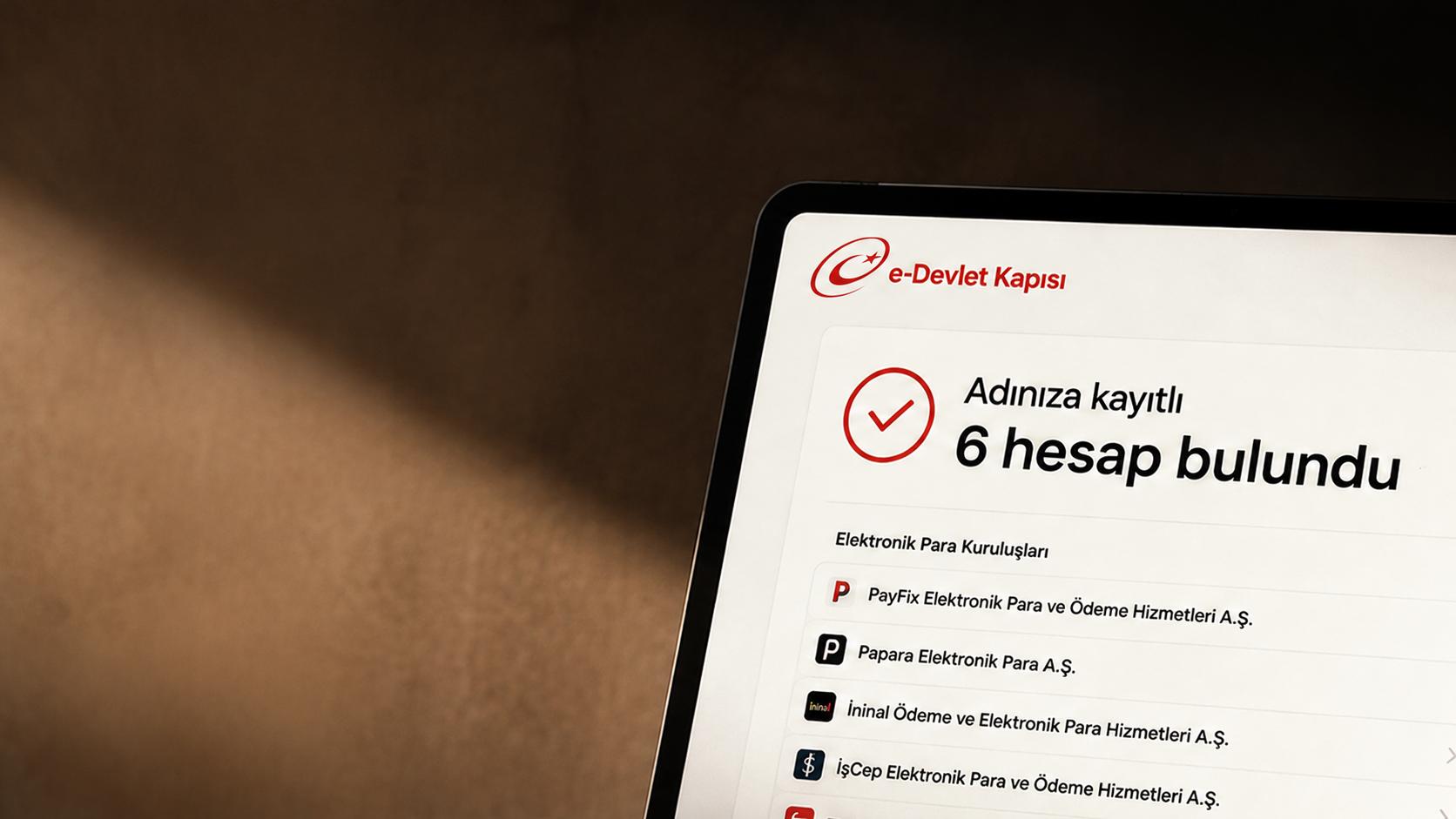 Tüketiciler e-Devlet'te Bilmedikleri Elektronik Para Hesaplarıyla Karşılaştı