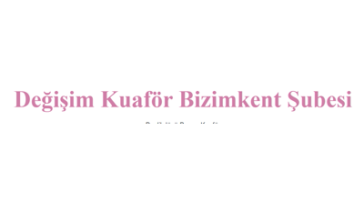 Değişim Kuaför (Bizimkent) Logo