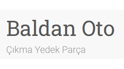 Baldan Oto Çıkma Yedek Parça Logo
