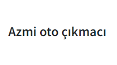 Azmi Oto Çıkmacı Logo