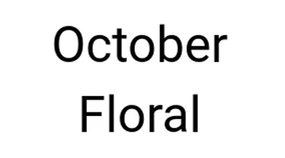 October Floral Logo